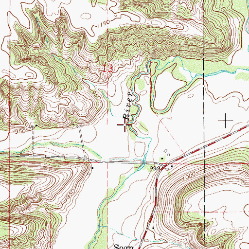 Topographic Map of Edberg Landing Strip (historical), MN
