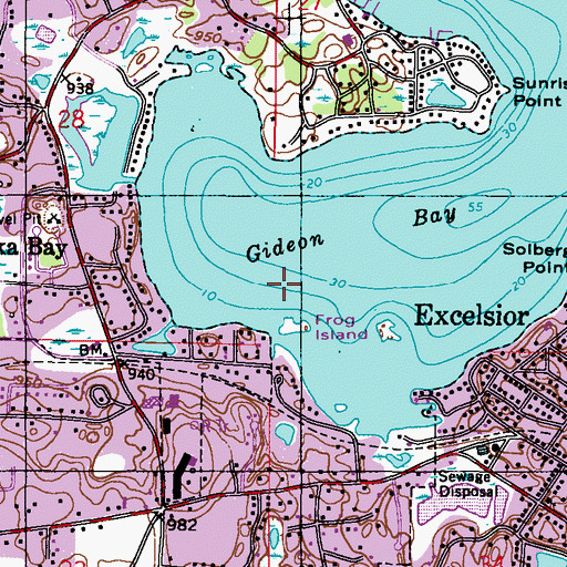 Topographic Map of Fudpucker International Seaplane Base, MN