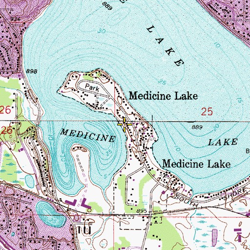 Topographic Map of Peterson Seaplane Base, MN