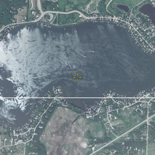 Aerial/Satellite Image of Martys Tranquility Base Seaplane Base, MN