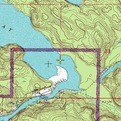 Topographic Map of Ash River, MN