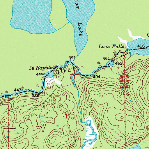Topographic Map of Beaver Stream, MN