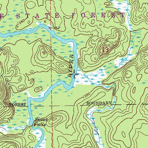 Topographic Map of Bellow Creek, MN