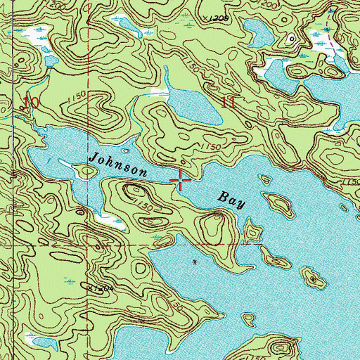 Topographic Map of Johnson Bay, MN