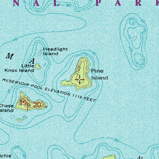 Topographic Map of Pine Island, MN