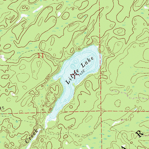 Topographic Map of Little Lake, MN