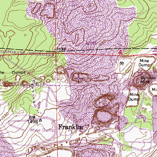 Topographic Map of Minorga Mine, MN