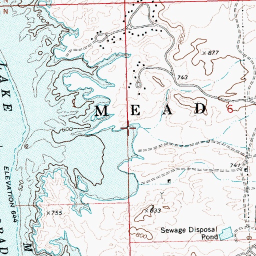 Topographic Map of Katherine Wash, AZ