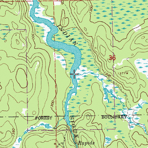 Topographic Map of Range Line Creek, MN
