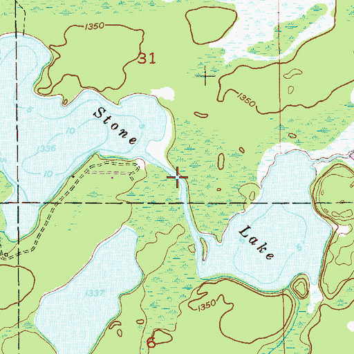 Topographic Map of Stone Lake, MN