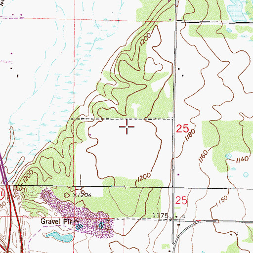 Topographic Map of KFML-FM (Little Falls), MN