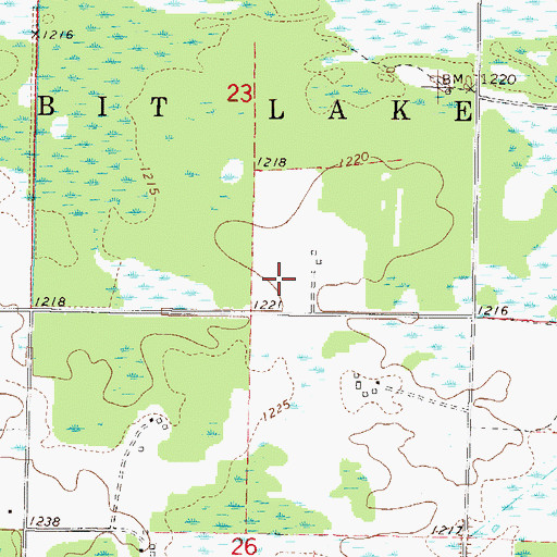 Topographic Map of KEZZ-FM (Aitkin), MN