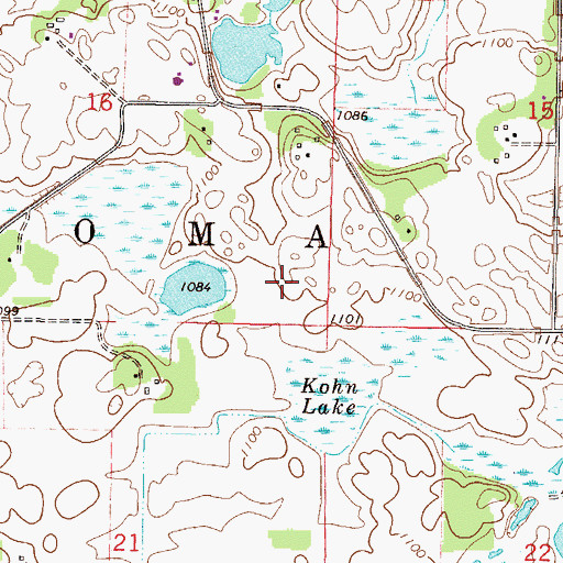 Topographic Map of Township of Acoma, MN