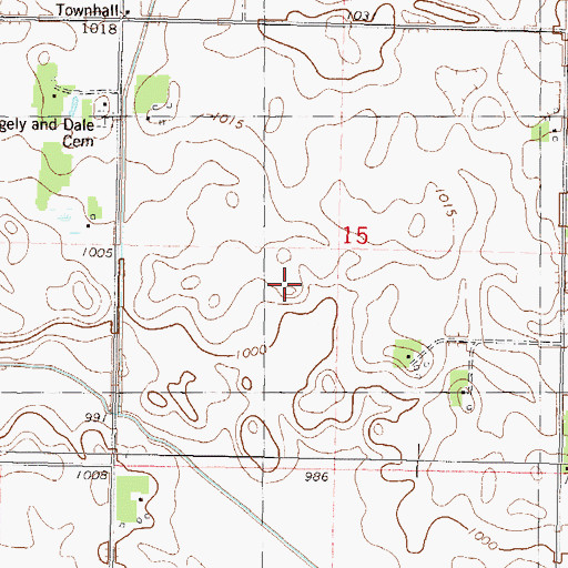 Topographic Map of Township of Camp, MN