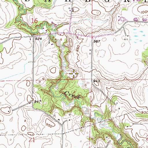 Topographic Map of Township of Dahlgren, MN