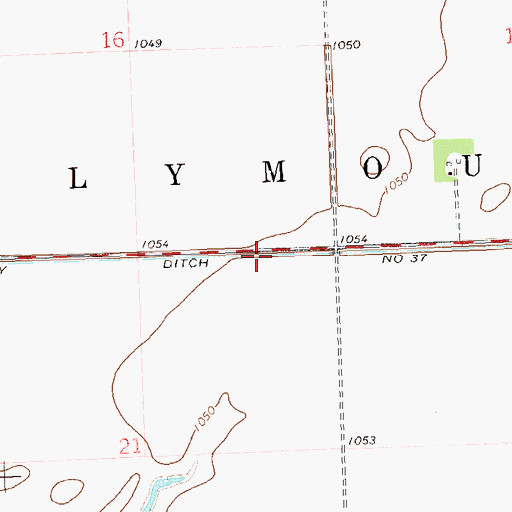 Topographic Map of Township of Dollymount, MN