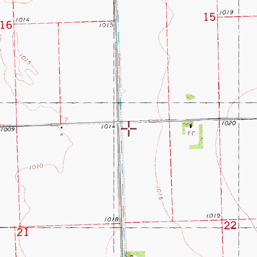 Topographic Map of Township of Foxhome, MN