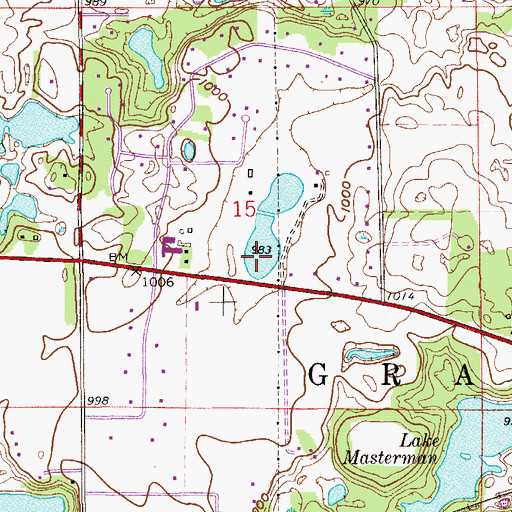 Topographic Map of Township of Grant (historical), MN