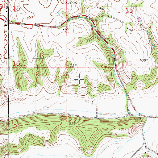 Topographic Map of Township of Hay Creek, MN
