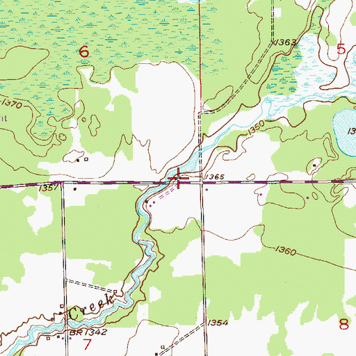 Topographic Map of Unorganized Territory of Heikkala Lake (historical), MN