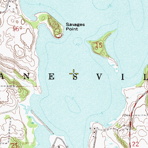 Topographic Map of Township of Janesville, MN