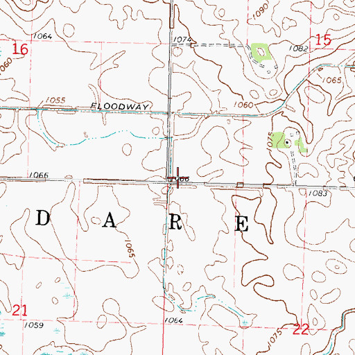 Topographic Map of Township of Kildare, MN