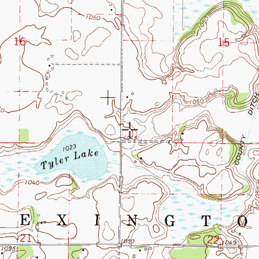 Topographic Map of Township of Lexington, MN