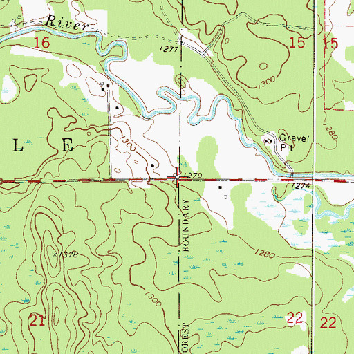 Topographic Map of Township of Macville, MN