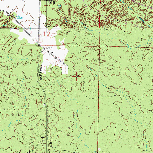 Topographic Map of Township of Willow, AR