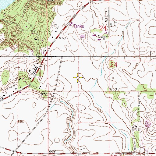 Topographic Map of Township of Nininger, MN