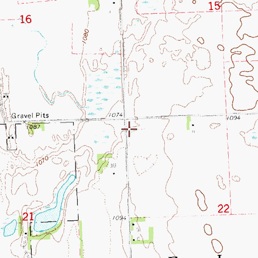 Topographic Map of Township of Orwell, MN