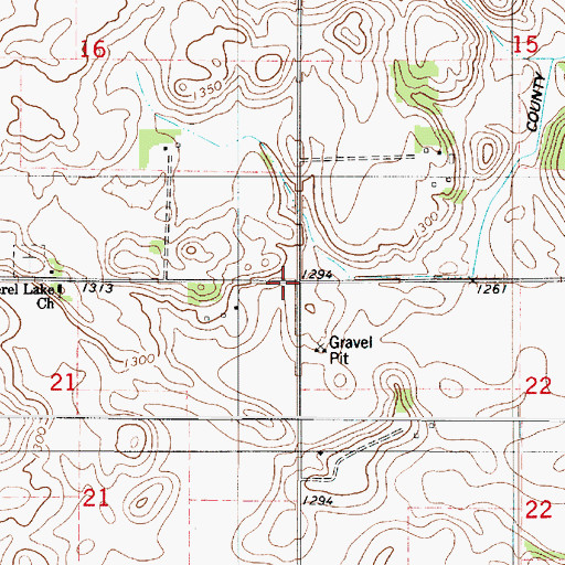 Topographic Map of Township of Pickerel Lake, MN