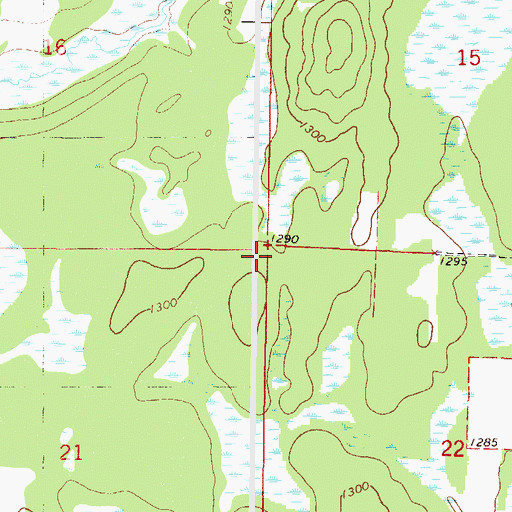 Topographic Map of Township of Platte Lake, MN