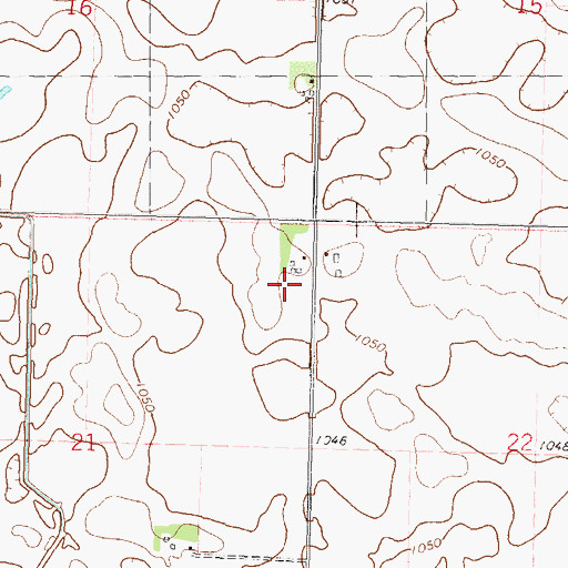 Topographic Map of Township of Redwood Falls, MN