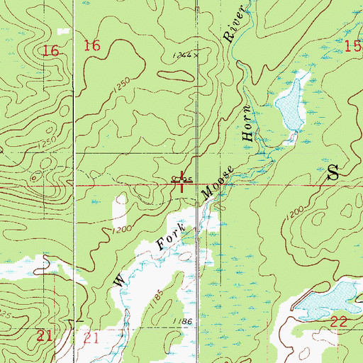 Topographic Map of Township of Skelton, MN