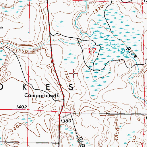 Topographic Map of Township of Stokes, MN