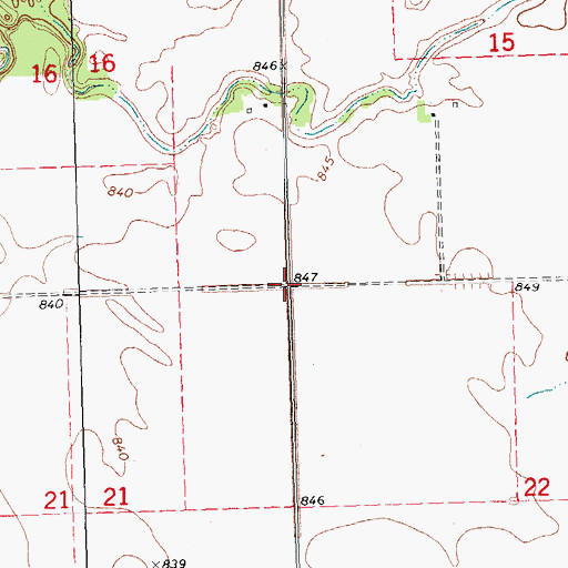 Topographic Map of Township of Thompson, MN