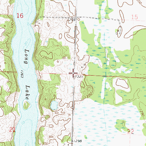 Topographic Map of Township of Tordenskjold, MN