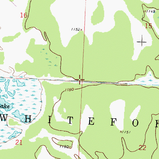 Topographic Map of Township of Whiteford, MN