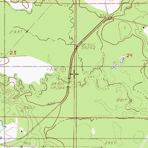 Topographic Map of Algood Creek, MS