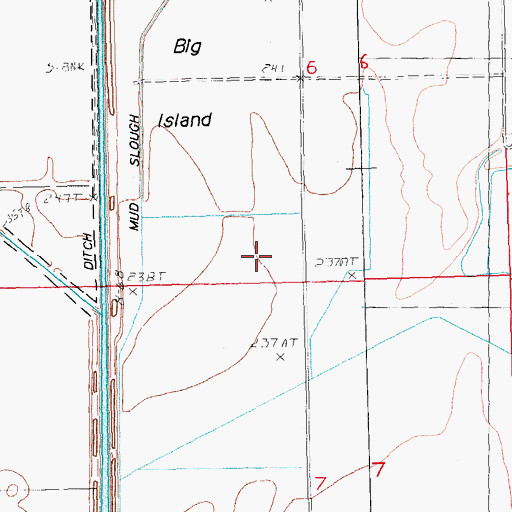 Topographic Map of Township of Hays, AR