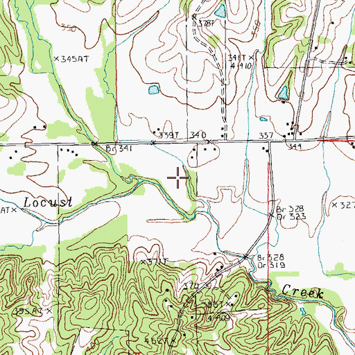 Topographic Map of Township of Union, AR
