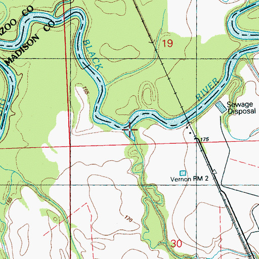 Topographic Map of Balfour Creek, MS