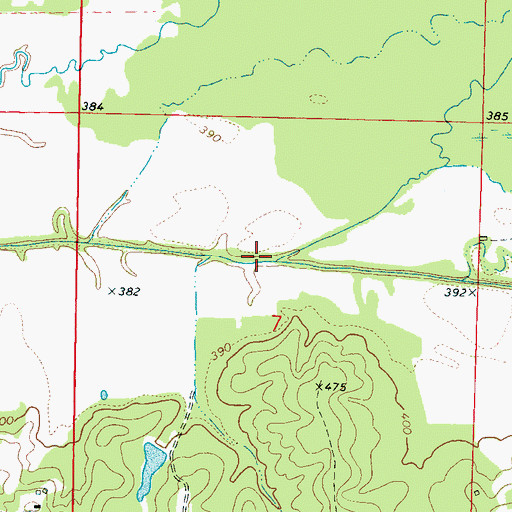 Topographic Map of Blytha Creek, MS