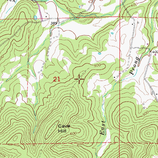 Topographic Map of Township of Spring River, AR