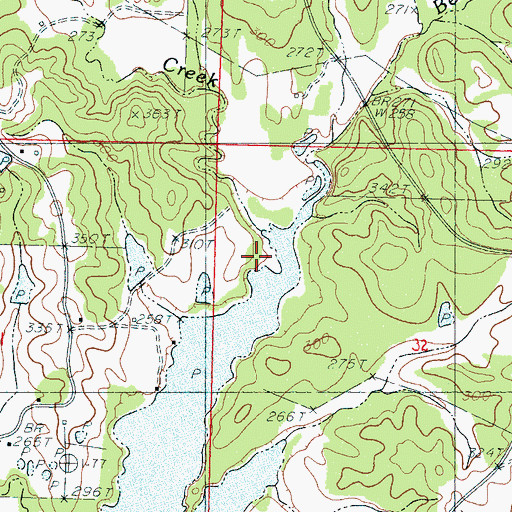 Topographic Map of Carpenter Creek, MS