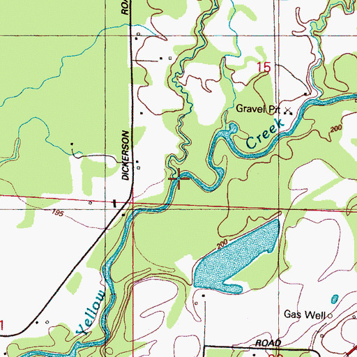 Topographic Map of Cooper Creek, MS