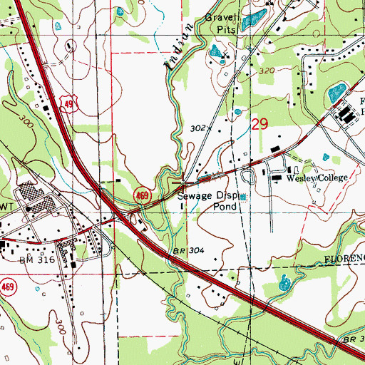 Topographic Map of Creston Hill Church, MS