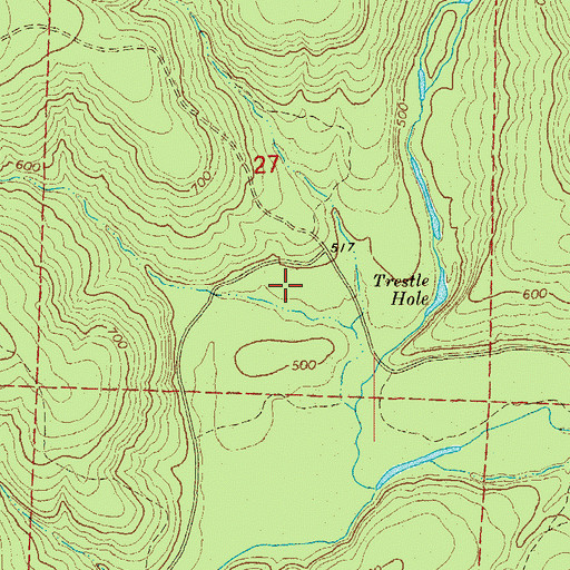 Topographic Map of Township of Big Creek (historical), AR