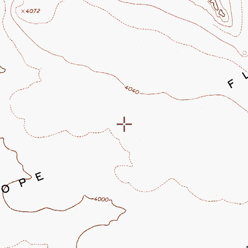 Topographic Map of Antelope Flats, AZ